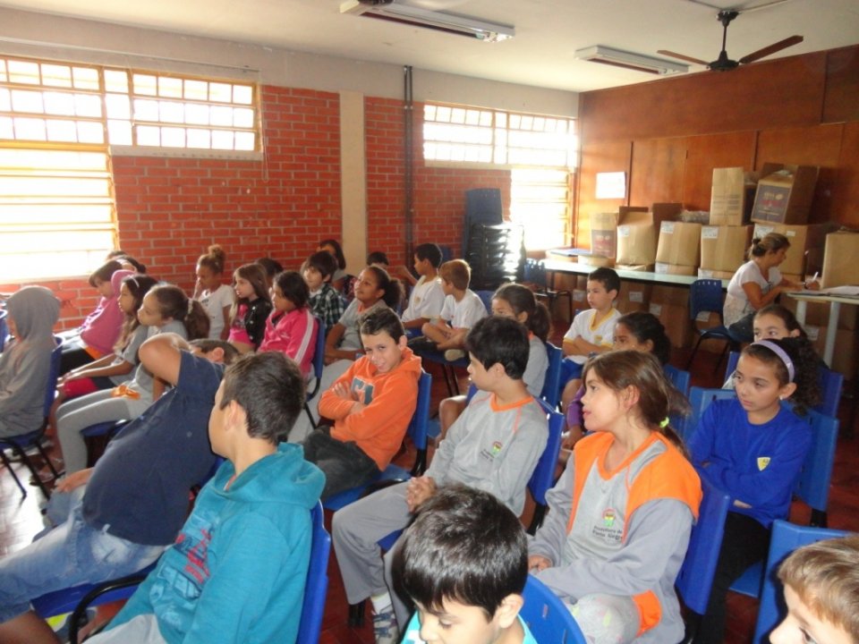 A Turminha da Reciclagem-RS atende alunos de escola especial