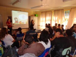 A Turminha da Reciclagem-RS atende alunos de escola especial