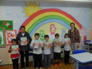 A Turminha da Reciclagem incentiva os alunos a trocar as informações com seus familiares