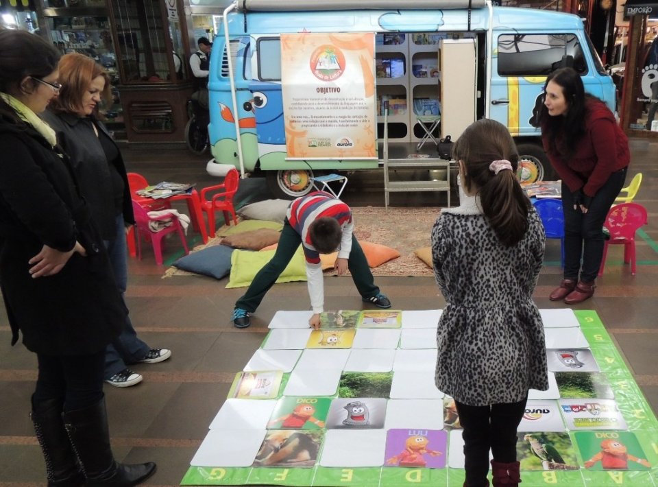 Programas da Falb juntos em atividade em Shopping de RS
