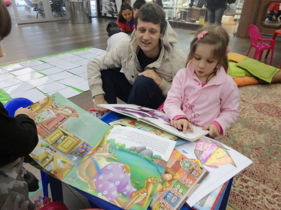 Programas da Falb juntos em atividade em Shopping de RS