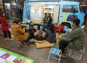 Programas da Falb juntos em atividade em Shopping de RS