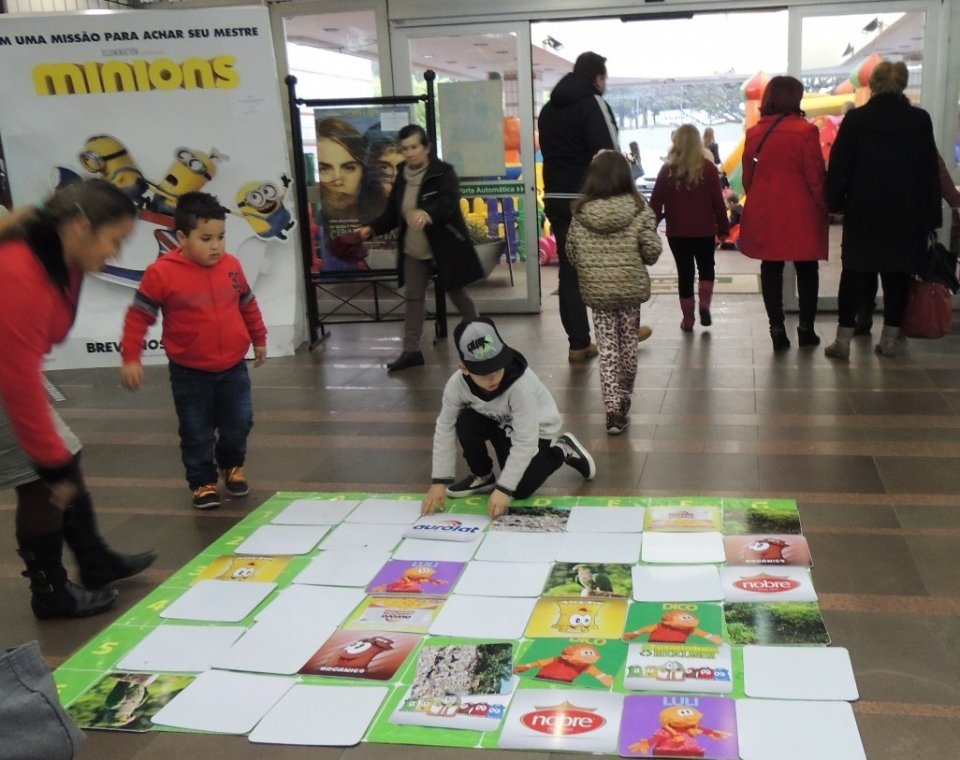 Programas da Falb juntos em atividade em Shopping de RS