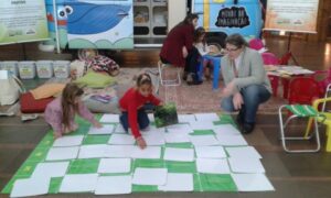 Programas da Falb juntos em atividade em Shopping de RS