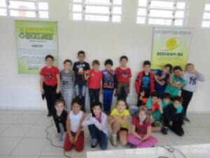 A Turminha da Reciclagem participa de reunião de lançamento do Dia C 2016 no Rio Grande do Sul