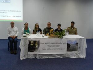 A Turminha da Reciclagem participa do 2° Ciclo de PalestrasÁgua em Foco em Chapecó-SC