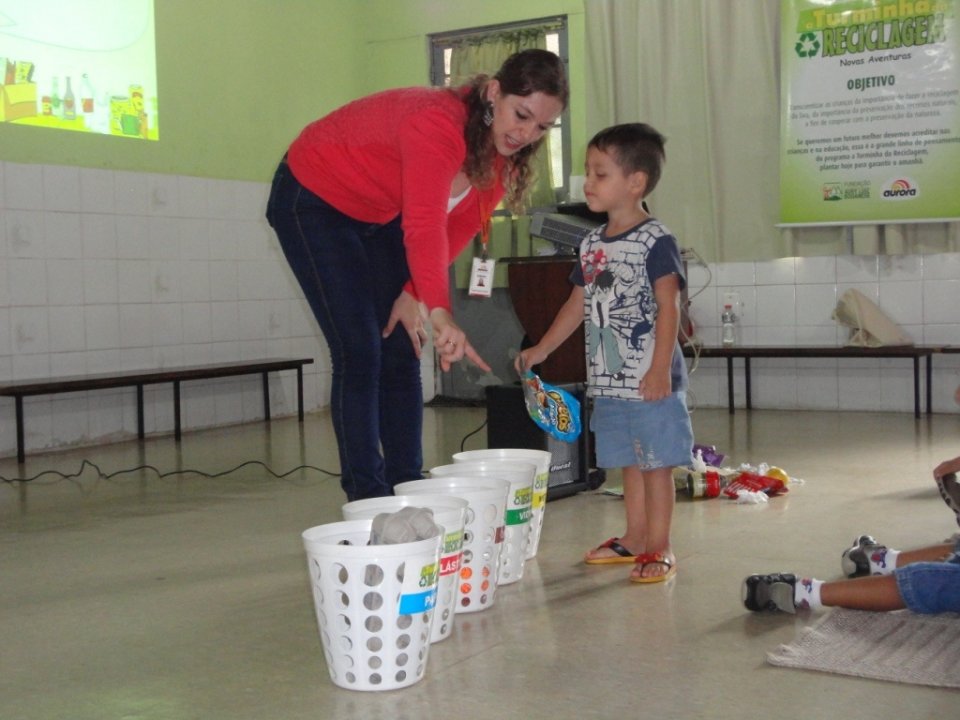 A Turminha da Reciclagem realiza atividades em diversas escolas do Rio Grande do Sul