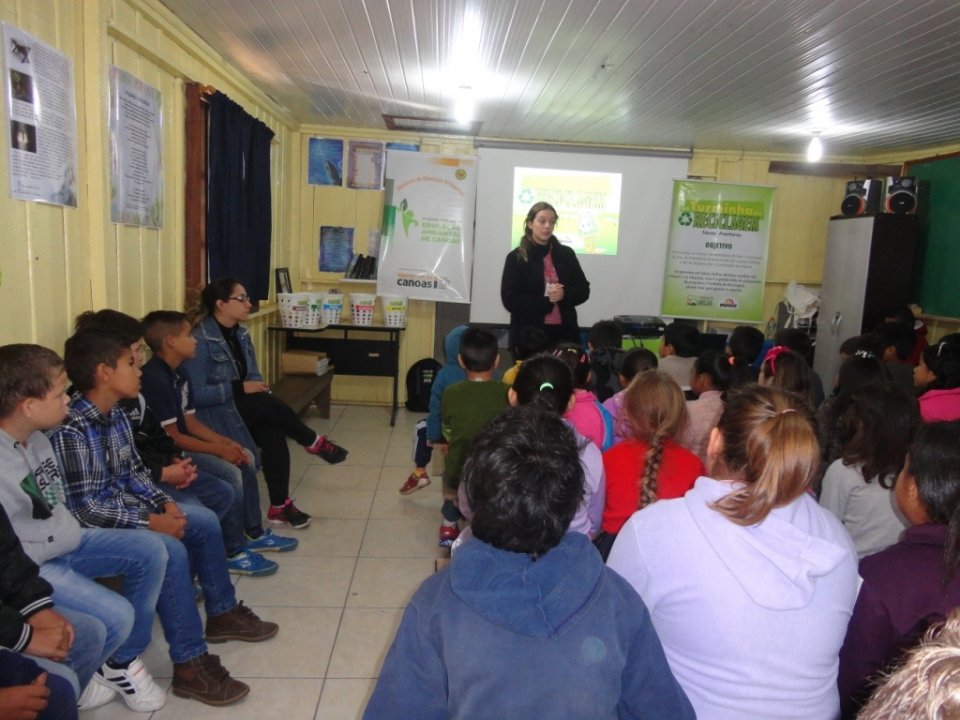 Finalizando as atividades de abril com A Turminha da Reciclagem no RS