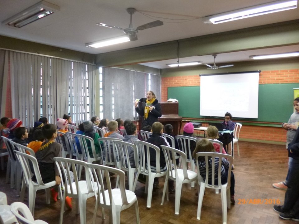 Finalizando as atividades de abril com A Turminha da Reciclagem no RS