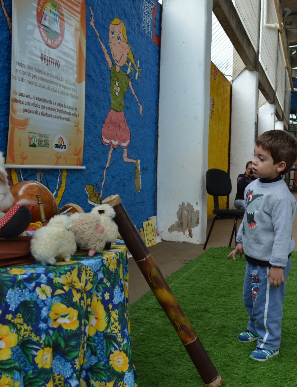 Roda de Leitura leva as crianças dos CEIM de Chapecó-SC ao mundo da imaginação