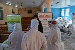 A Turminha da Reciclagem participa da semana da qualidade