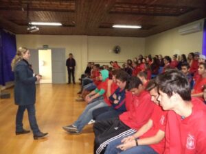 A Turminha da Reciclagem -RS atende alunos da educação infantil e Graduação