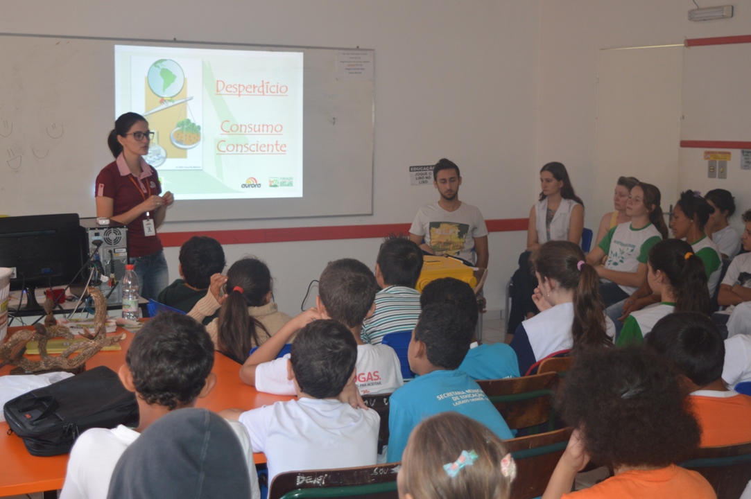 A Turminha da Reciclagem continua conscientizando alunos em diversas escolas