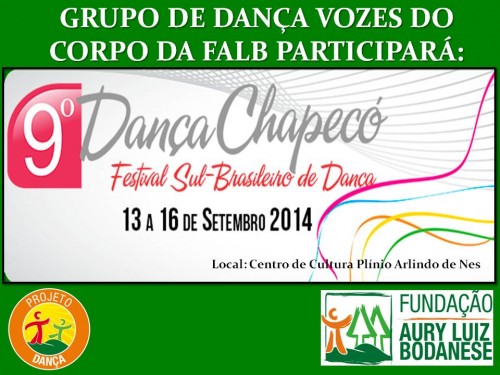 FALB PARTICIPARÁ DO 9° DANÇA CHAPECÓ