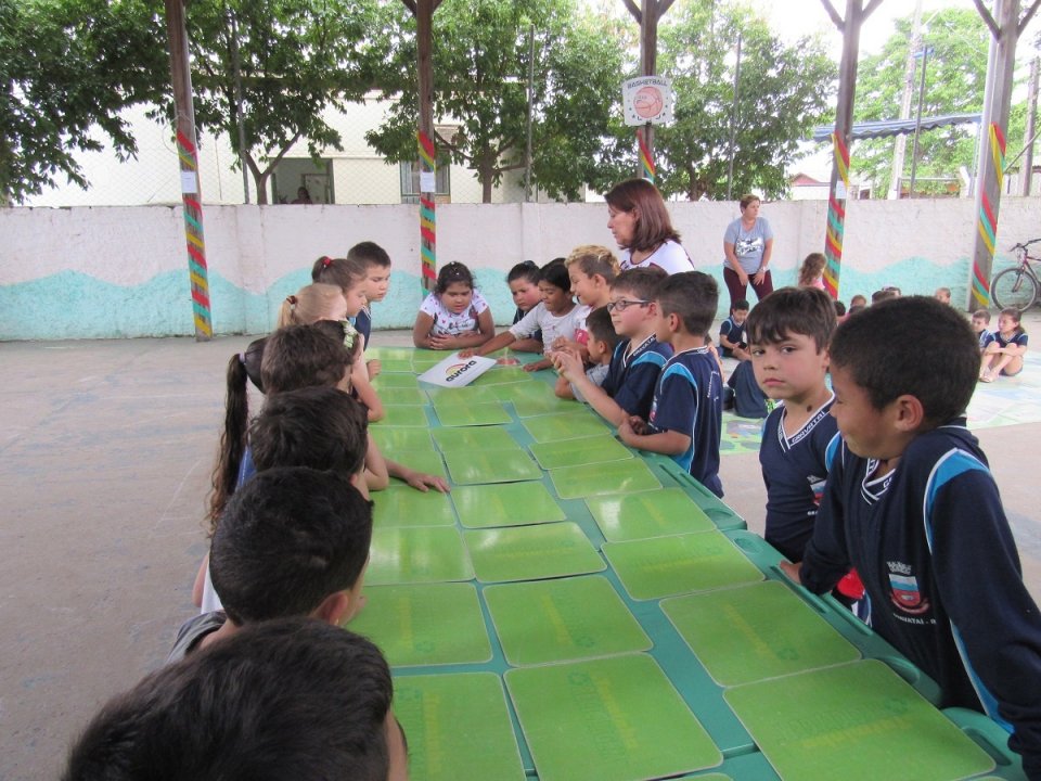 Sensibilização ambiental com a Turminha da Reciclagem