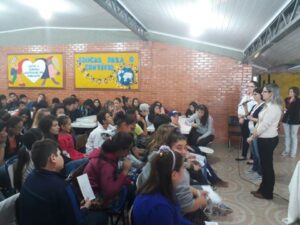 Cinema da Prevenção na Escola Dom José Coutinho em Sarandi (RS)