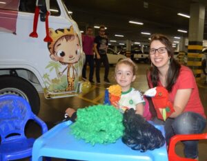 Roda de Leitura e A Turminha da Reciclagem na Cooperalfa em Chapecó (SC)