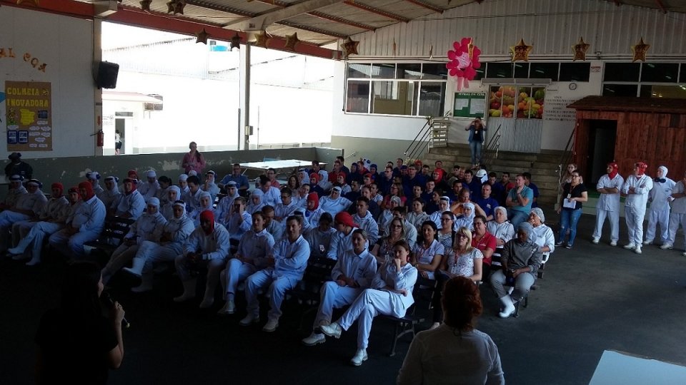 Violência doméstica em debate nas unidades da Aurora Alimentos