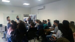 Cinema da prevenção no CIEE em Chapecó (SC)