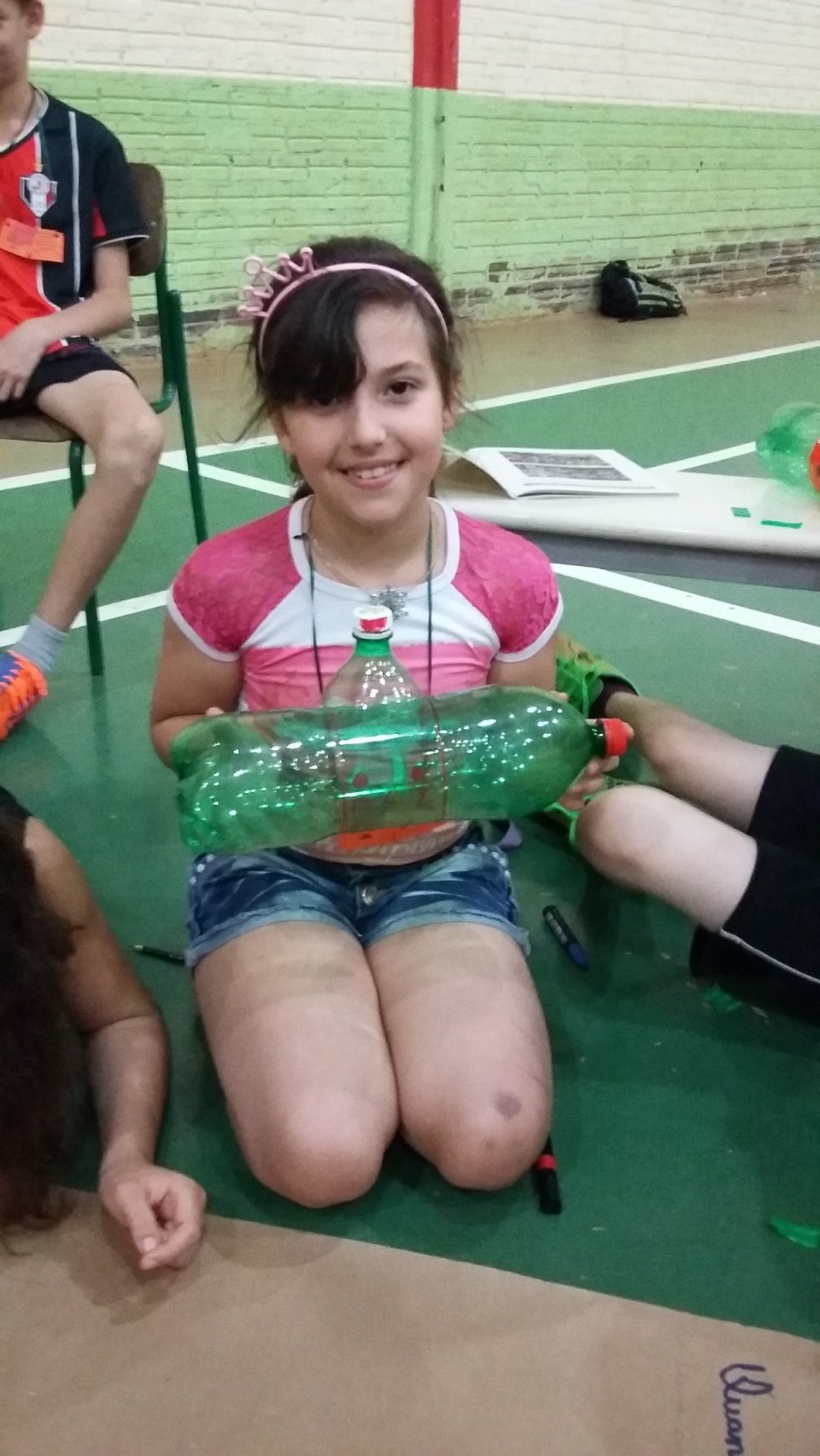 Voluntários realizam gincana Eco Cooperação em escola de Cunha Porã (SC)