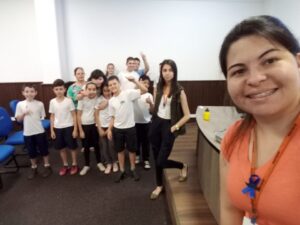 Alunos da Escola Municipal Frei Bruno, de Xaxim (SC) participam de cinema socioambiental