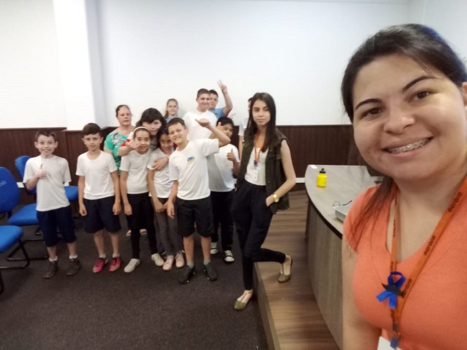 Alunos da Escola Municipal Frei Bruno, de Xaxim (SC) participam de cinema socioambiental