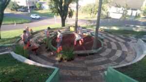 Praça Bernadete Roman de Chapecó (SC) ganha mais “vida” a cada dia