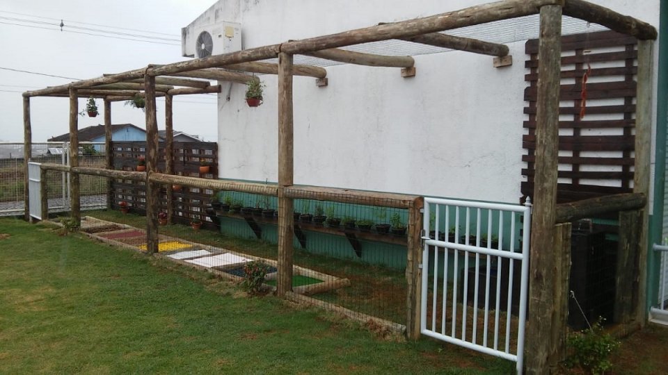 Equipe Rede da Cooperação constrói dois jardins sensoriais em instituições de Pinhalzinho (SC)