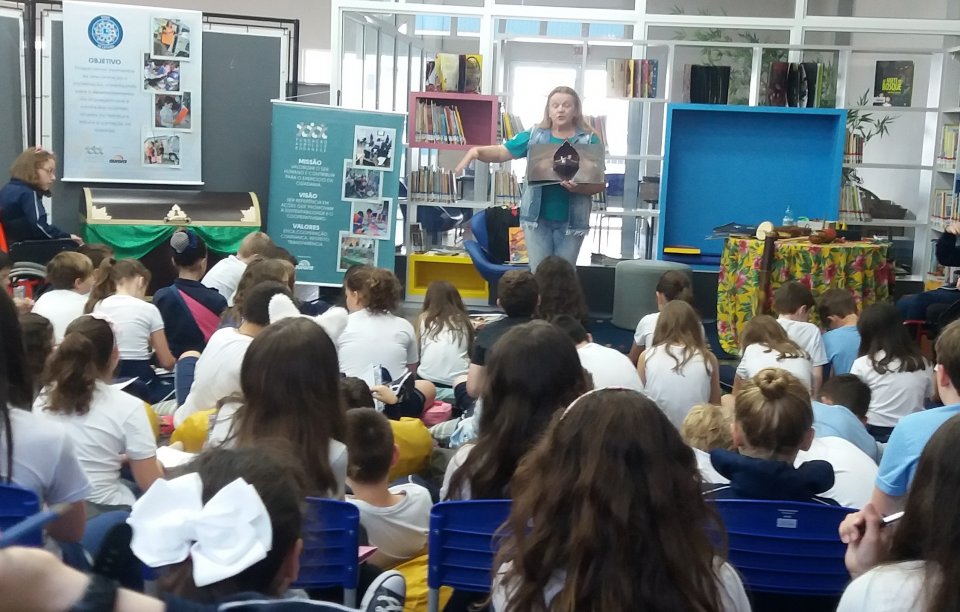 Roda de Leitura no Colégio Marista em Chapecó/SC
