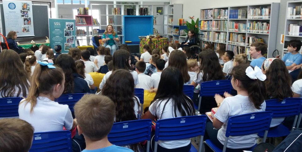 Roda de Leitura no Colégio Marista em Chapecó/SC