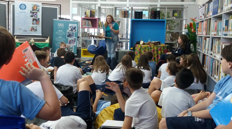 Roda de Leitura no Colégio Marista em Chapecó/SC