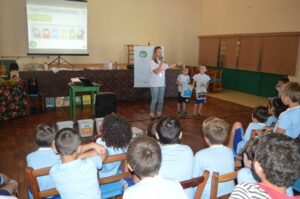 Ação de educação ambiental em União do Oeste/SC
