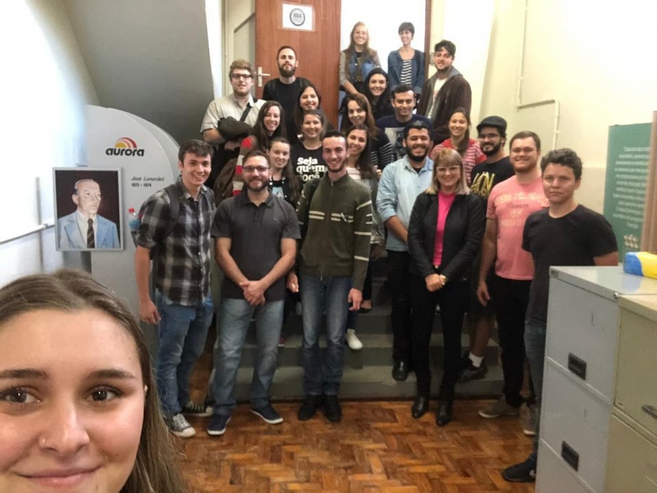 Alunos da Universidade Federal da Fronteira Sul/UFFS visitam o Centro de Memória Aury Luiz Bodanese