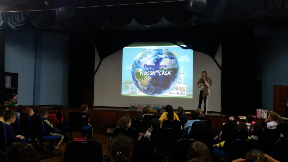 Alunos de Capinzal/SC recebem sensibilização sobre educação ambiental