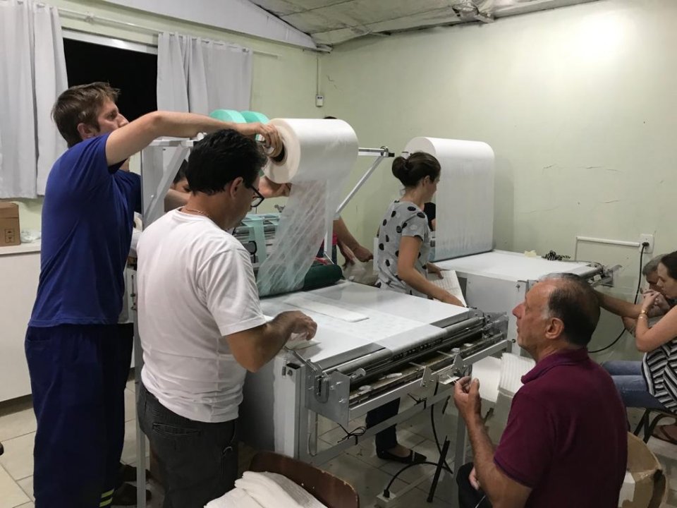 Voluntários realizam ação na APAE em Xaxim/SC