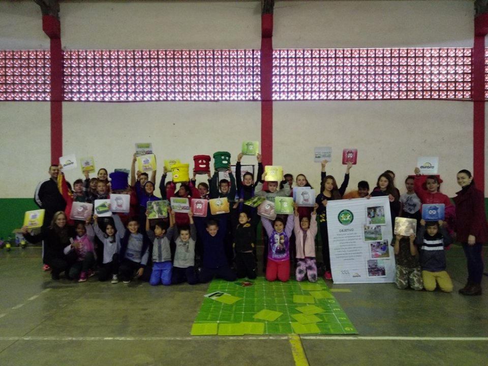 Multiplicadores levam educação ambiental para alunos de escola municipal em São Miguel do Oeste/SC