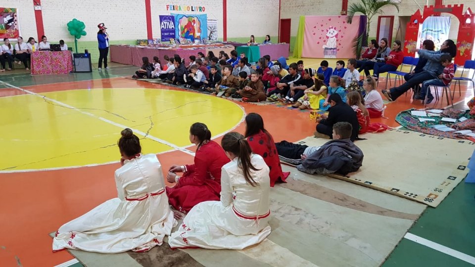 Programa Roda de Leitura participa de evento em escolas do município de Palmitos/SC