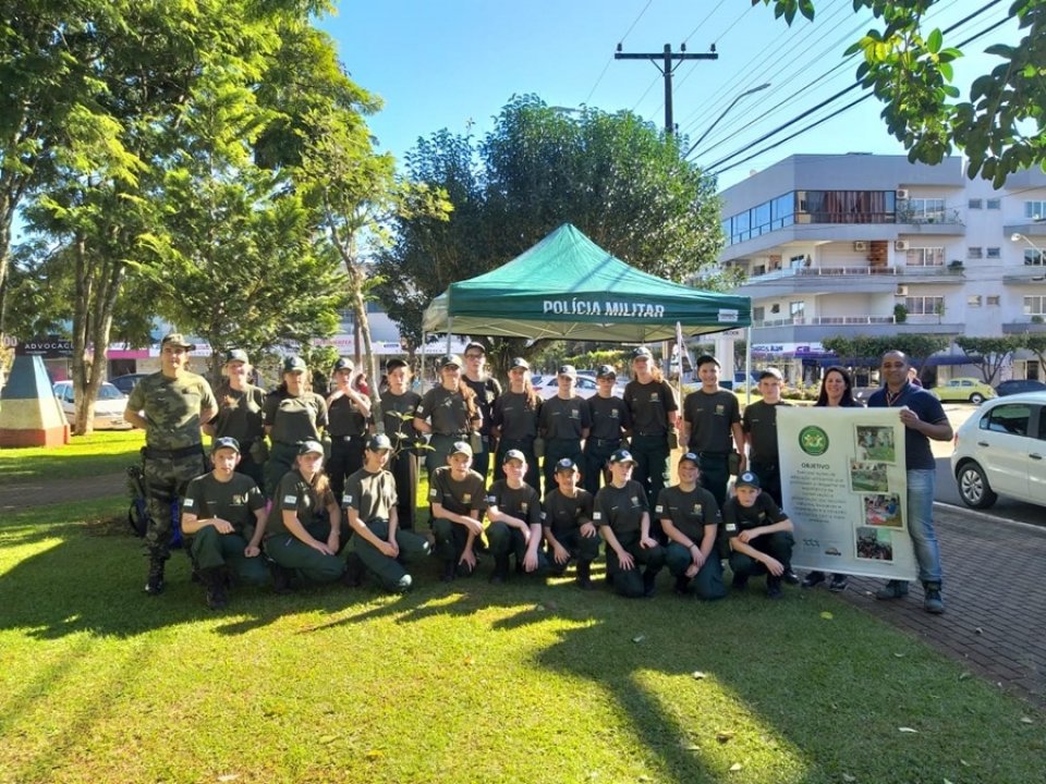 Multiplicadores do programa Eco Cooperação realizam ação em Cunha Porã/SC