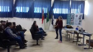 Cinema da Prevenção é realizado por multiplicadores na Escola de Educação Básica São Miguel