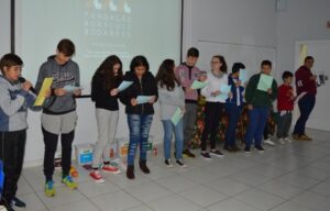 Roda de Leitura realiza ação na E.B.M. São Cristóvão e E.E.B. Druziana Sartori em Chapecó