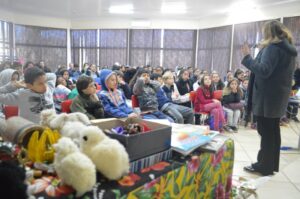 Roda de Leitura realização ação para escolas em Engenho Velho/RS