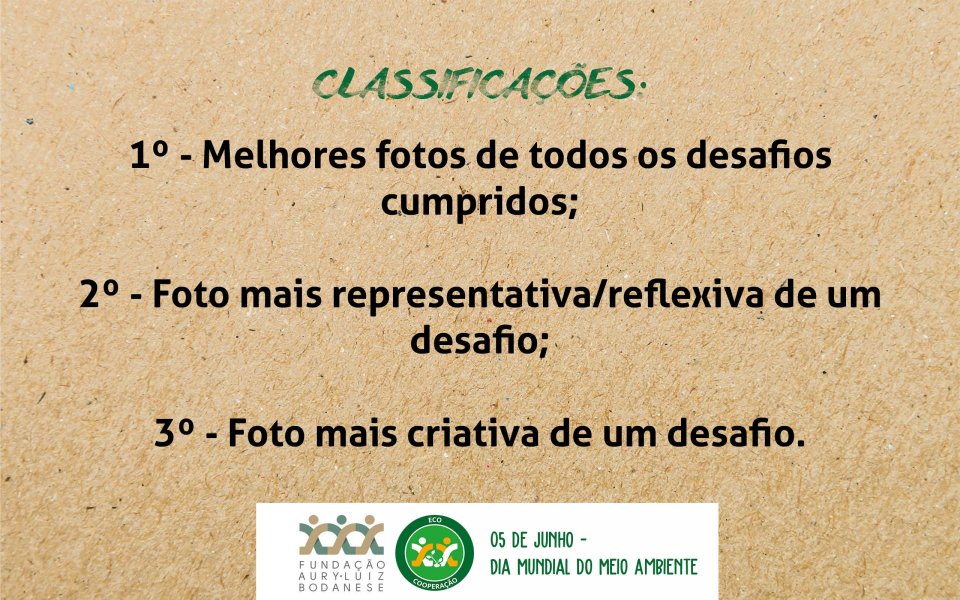 FALB lança desafio para a Semana do Meio Ambiente