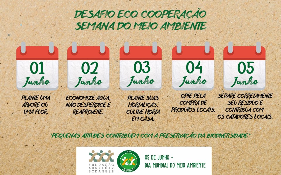 FALB lança desafio para a Semana do Meio Ambiente