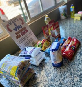 Unidade FASGO arrecada 250 quilos de alimentos com Vem e vai Solidário da FALB