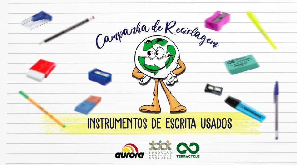 FALB envia 11 kg de instrumentos de escrita usados para TerraCycle