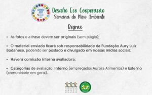 FALB promove Desafio Eco Cooperação na Semana do Meio Ambiente