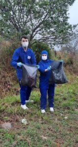 Voluntários da Aurora Coop engajados na preservação do meio ambiente