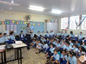 Inicio das atividades de Julho para A Turminha da Reciclagem/RS