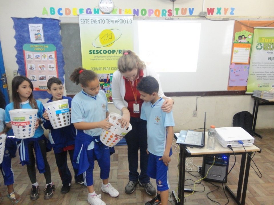 Inicio das atividades de Julho para A Turminha da Reciclagem/RS