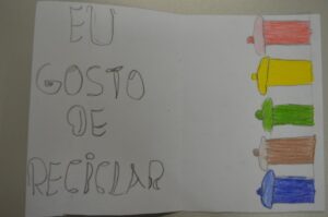 Sensibilização com A Turminha da Reciclagem no mês de Julho